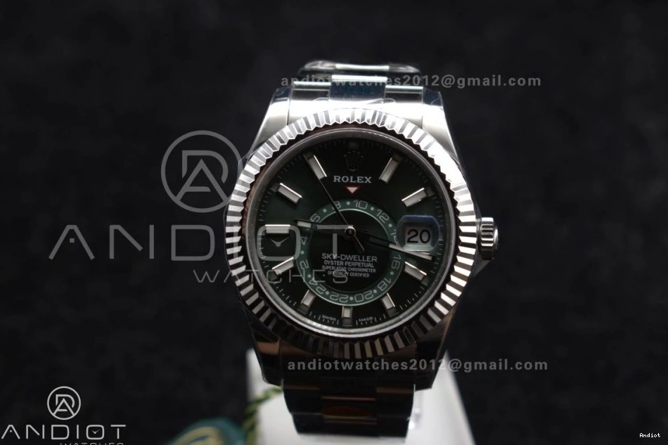 SS Green Sky-Dweller 1:1 ZF Bracelet Dial on SS Best 904L Edition A2824 326934 0216